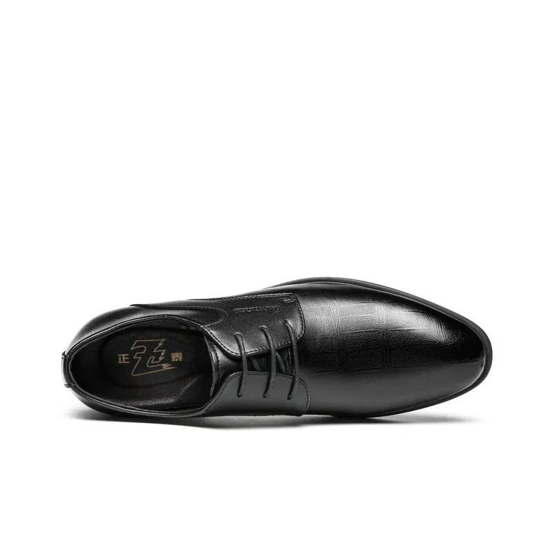 CHINT Dress Shoes Men Low Top Black/Brown-2