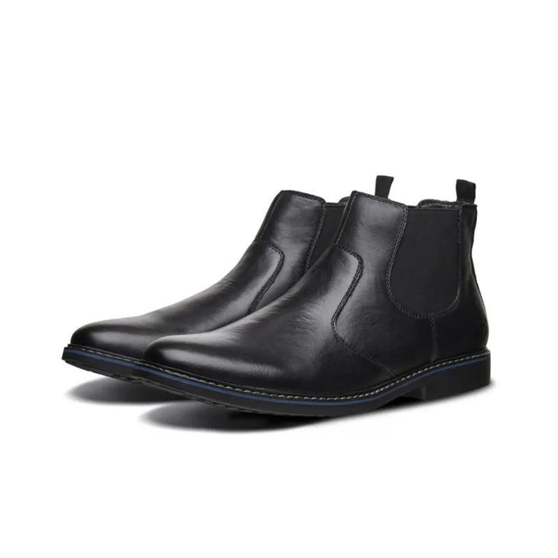 Skechers BREGMAN Ankle-Length Chelsea Boots Men's Black-2