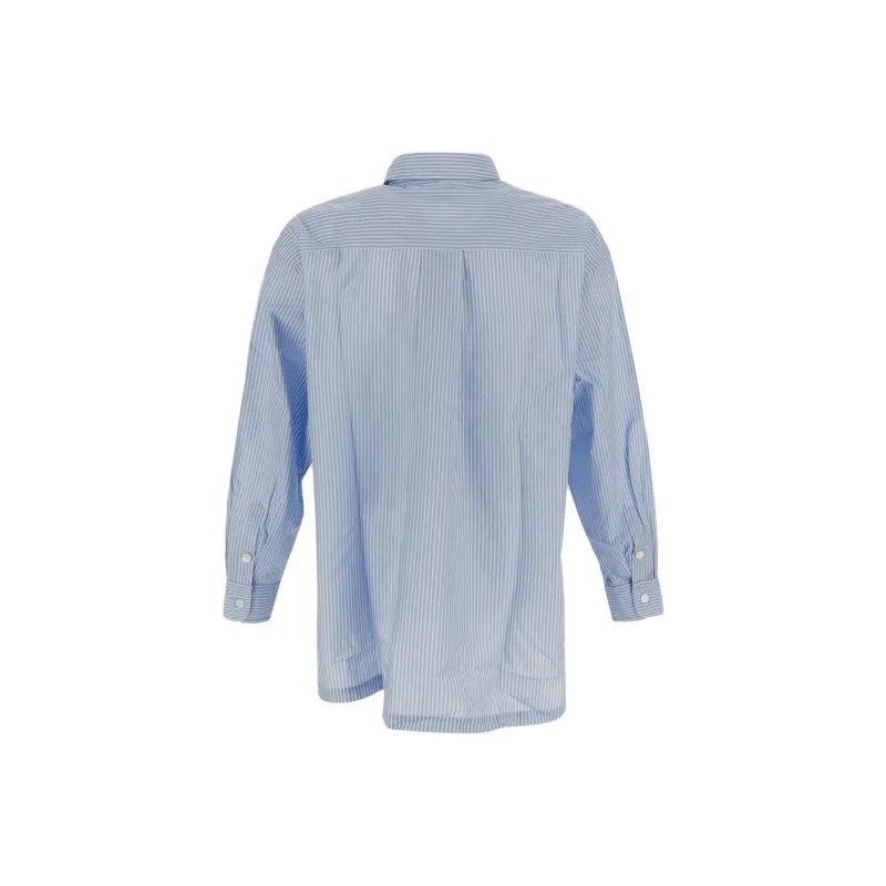 KENZO Logo print Striped Cotton Shirt-1