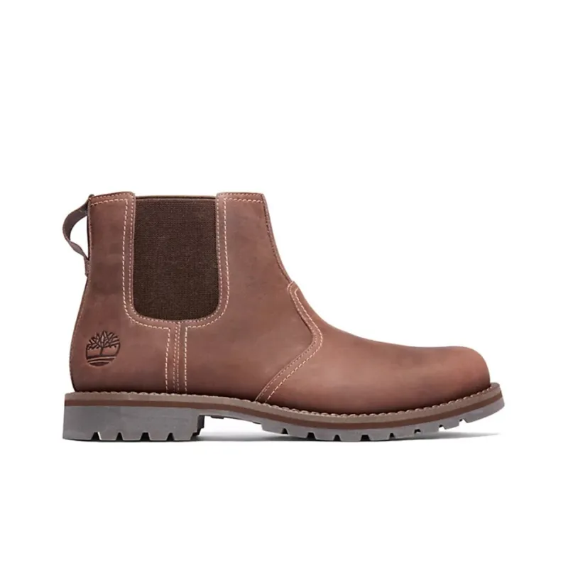 Timberland Larchmont Chelsea Boots Men Mid Top Light Brown-1
