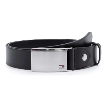 Tommy Hilfiger Cow Leather Belts Men's Black 3.5cm