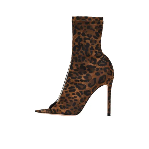 GIANVITO ROSSI Hiroko Ankle Boots Women's Leopard