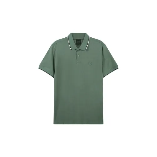 ARMANI EXCHANGE Polo Shirts Men Dark Green