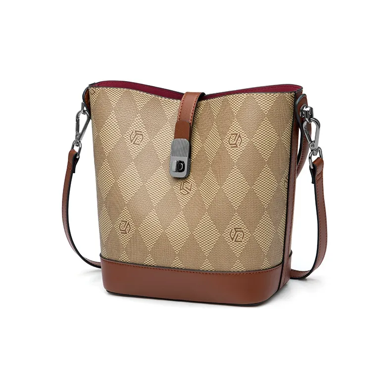MashaLanti PVC And Synthetic Leather Shoulder Bag Crossbody Bag Handbag Women's Coffee-1