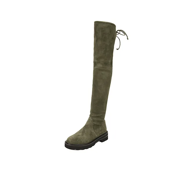 stuart weitzman Lowland Lift Suede Boots-2