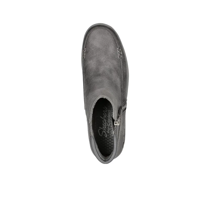 Skechers Pier Lite Natural Charm Ankle Boots Women's Gray-3