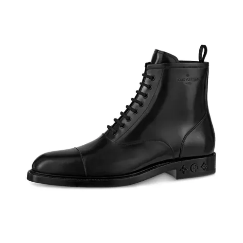 LOUIS VUITTON Formal Ankle Boots Men Black