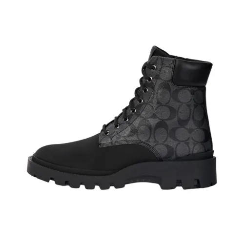 COACH Ankle Boots Men Black