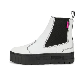 Puma Women's Mayze Pop Chelsea Boot 'White Black'