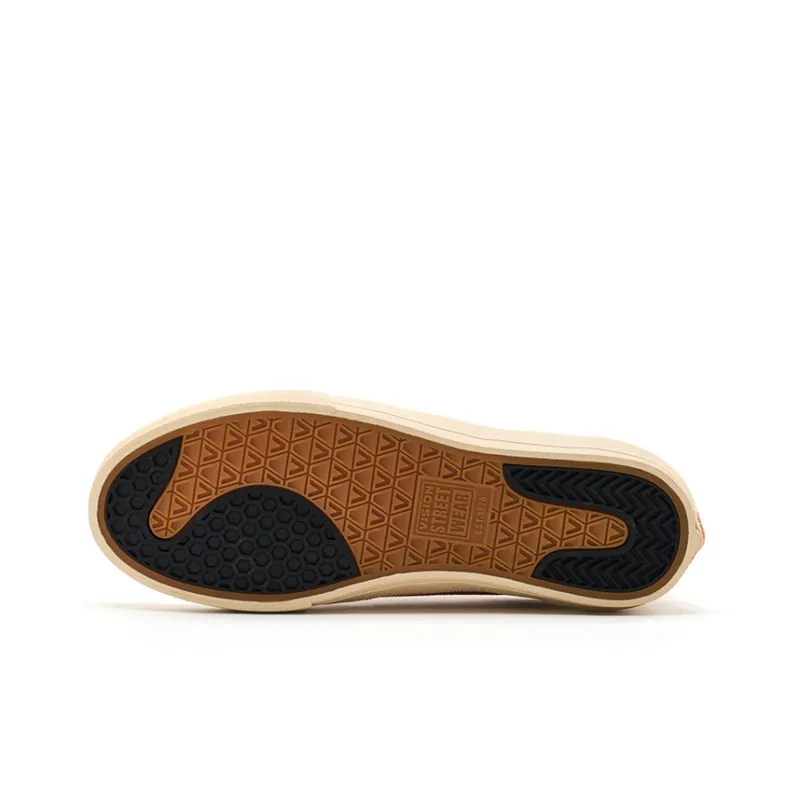 Vision Street Wear Flat Top Low Top Skateboard Shoes Unisex Almond Brown-5