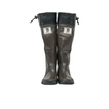 WBSJ Waterproof Rain Boots Unisex Dark Brown