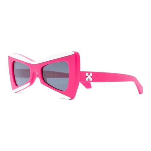 OFF-WHITE Nashville Cateye Sunglasses Pink/White/Grey OERI070S23PLA0013407