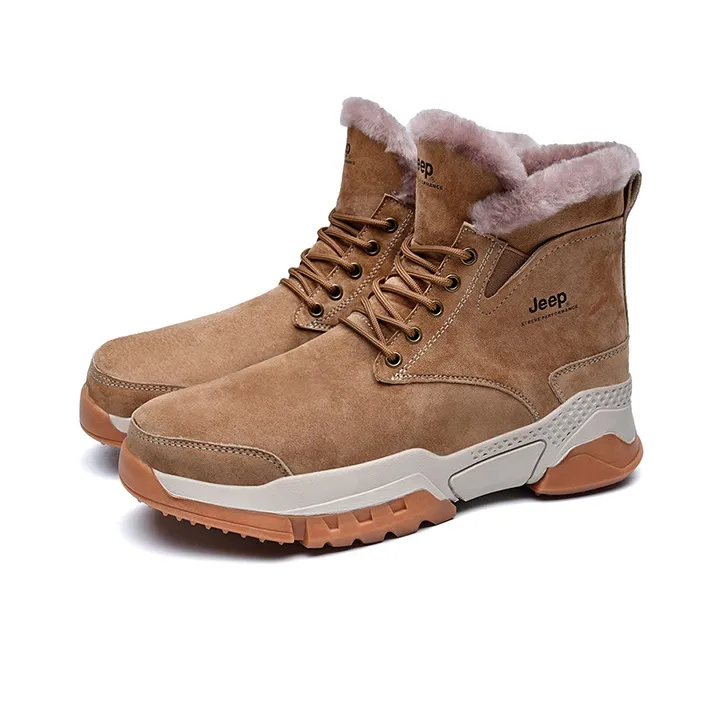 Jeep Snow Boots Men High Top Sand-2