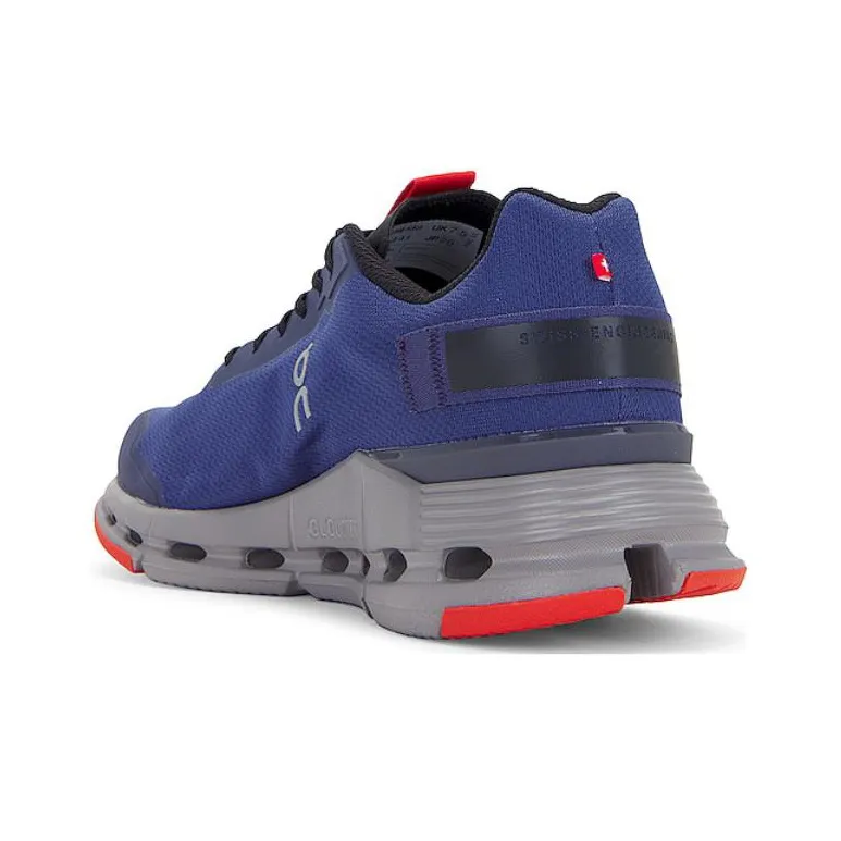 On Cloudnova Slip-Resistant Breathable Low-Top Casual Running Shoes Men's Blue Red-2