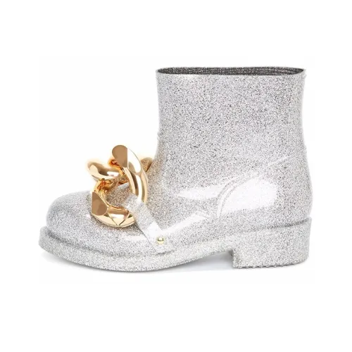 JW Anderson Ankle Boots Women's High-Top Silver/Gray