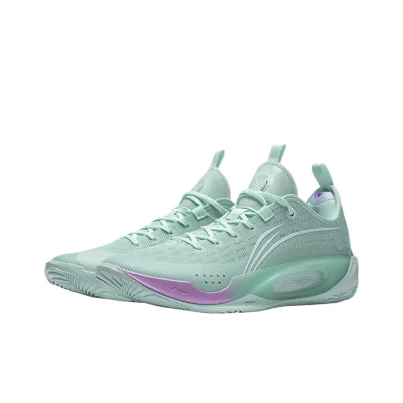 LiNing Wade 808 2 Anti Slip And Wear Resistant Breathable Low Top Basketball Shoes Men's Green-2