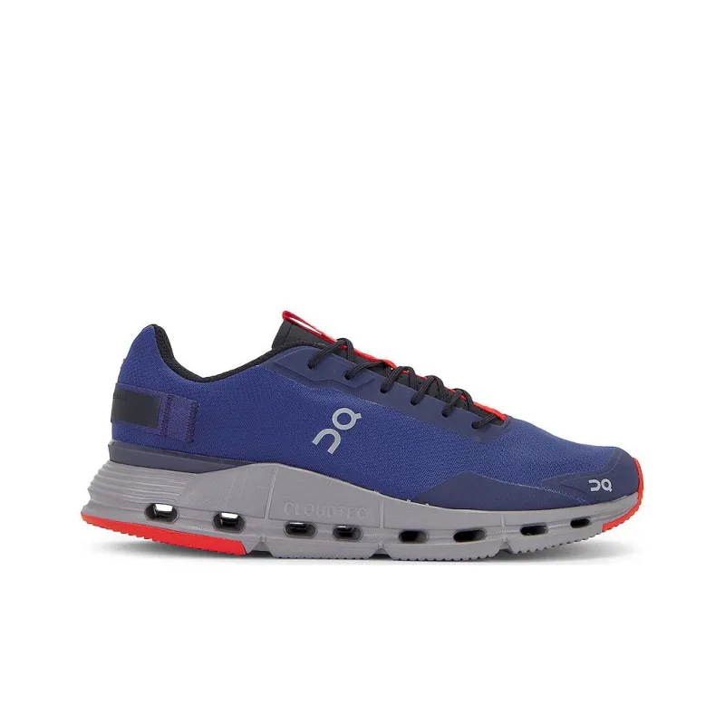 On Cloudnova Slip-Resistant Breathable Low-Top Casual Running Shoes Men's Blue Red-1