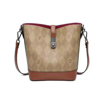 MashaLanti PVC And Synthetic Leather Shoulder Bag Crossbody Bag Handbag Women's Coffee