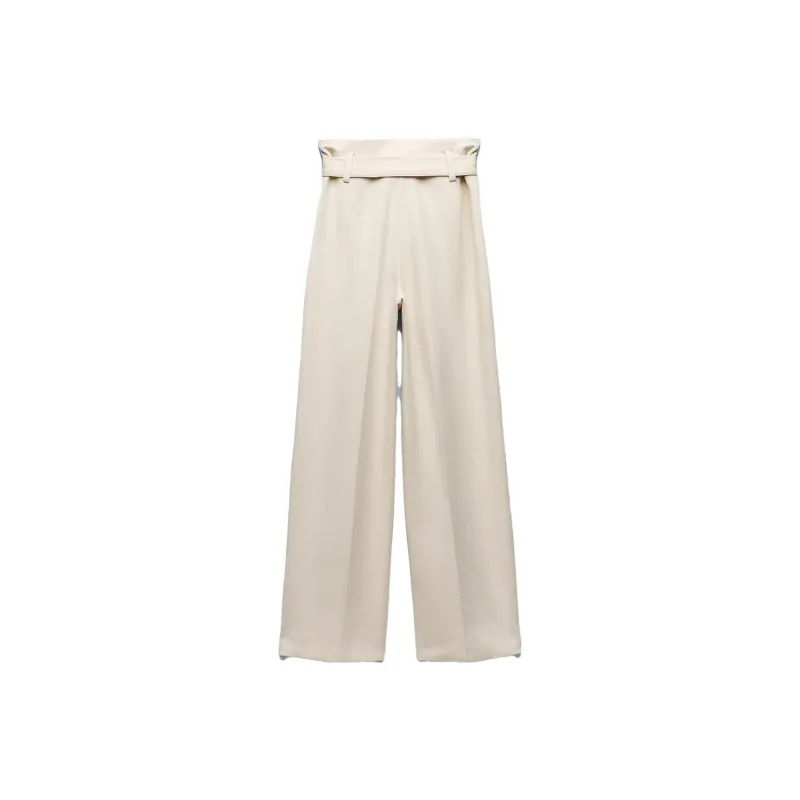 ZARA Suit Trousers Women's White-1