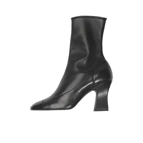 CHANEL Ankle Boots Women's Black