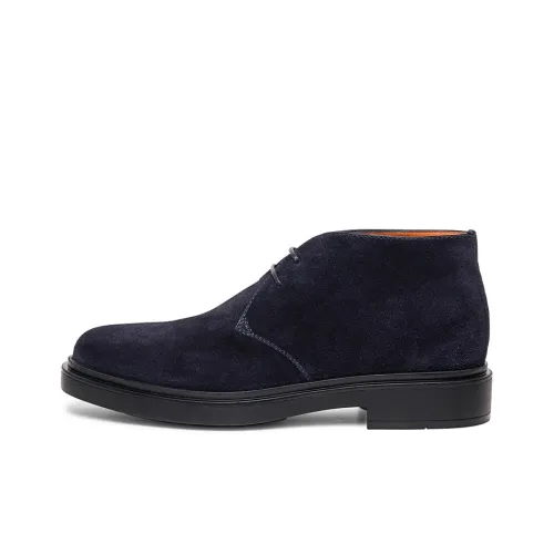 Santoni Ankle Boots Men Blue