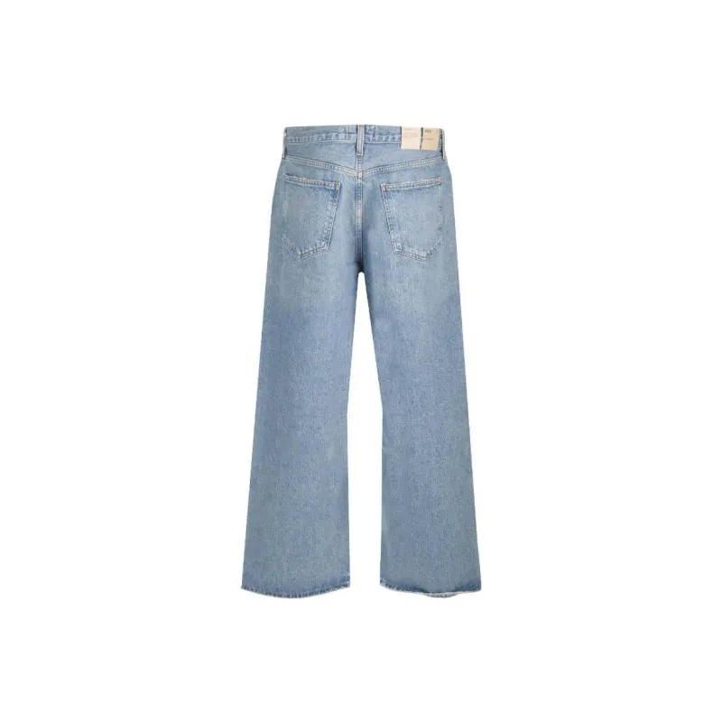 AGOLDE Mid-Rise Straight Hem Jeans-1