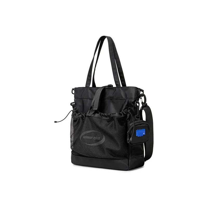 WINNER Nylon Messenger Bag Shoulder Bag Crossbody Bag Medium Size Unisex Black-1