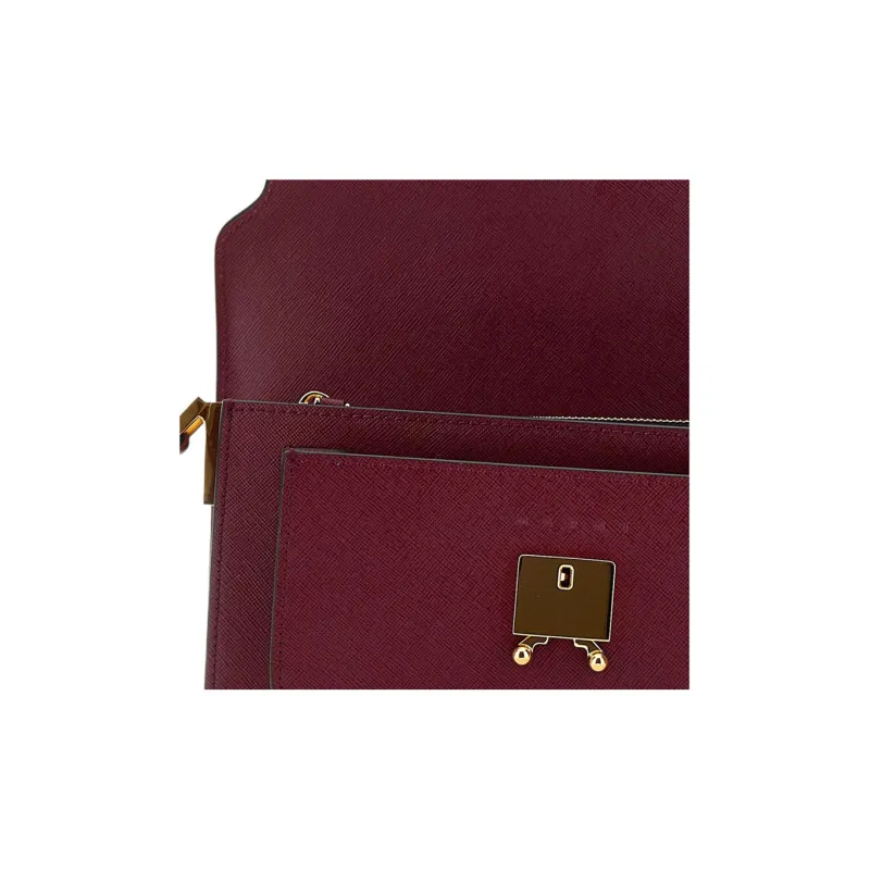 MARNI New Trunk Foldover Top Shoulder Bag-3