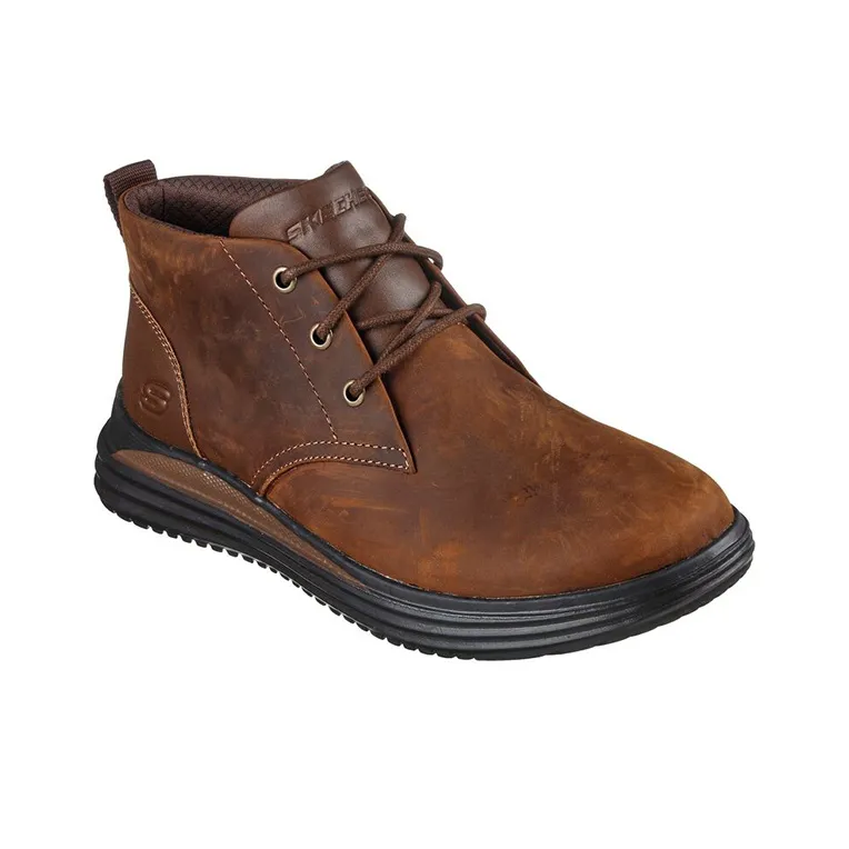 Skechers Proven Ankle Boots Men's Brown-2
