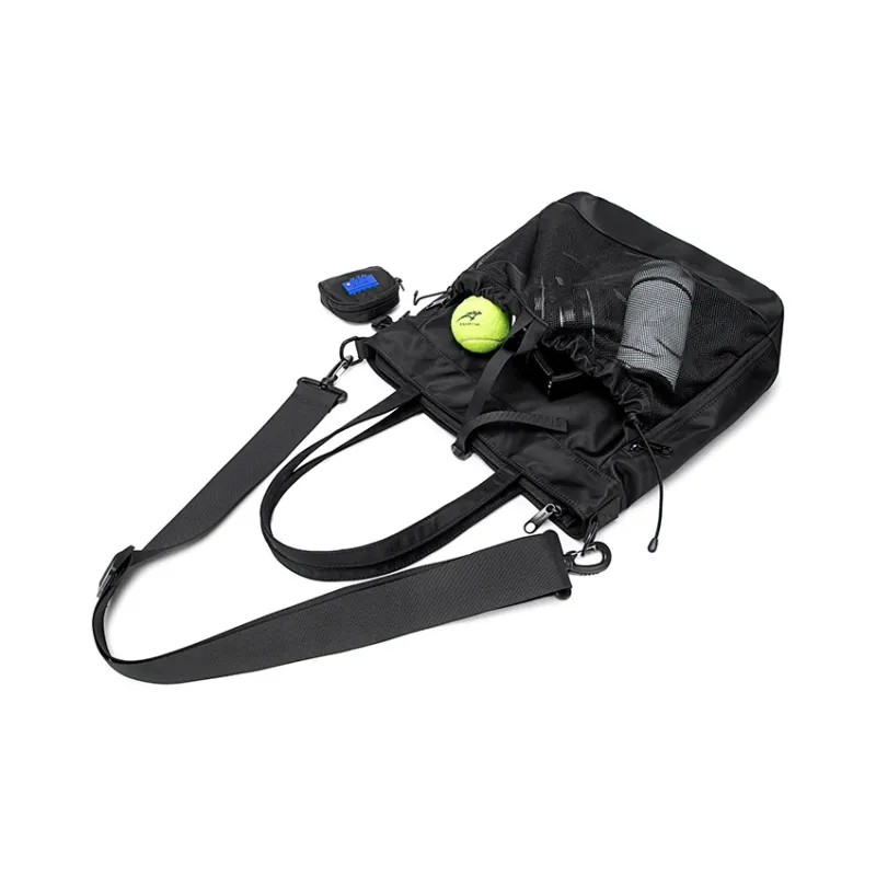 WINNER Nylon Messenger Bag Shoulder Bag Crossbody Bag Medium Size Unisex Black-6