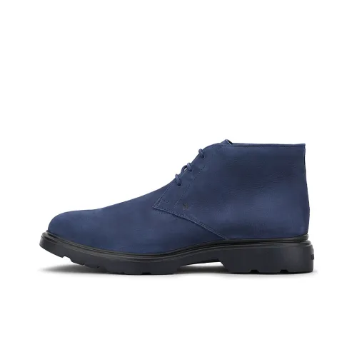 HOGAN H393 Ankle Boots Men Blue