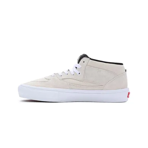 Vans Skate Half Cab Wear-Resistant Mid-Top Skateboard Shoes Unisex Beige