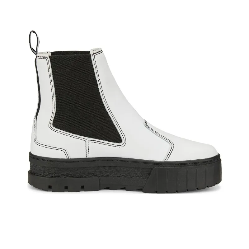 Puma Women's Mayze Pop Chelsea Boot 'White Black'-1