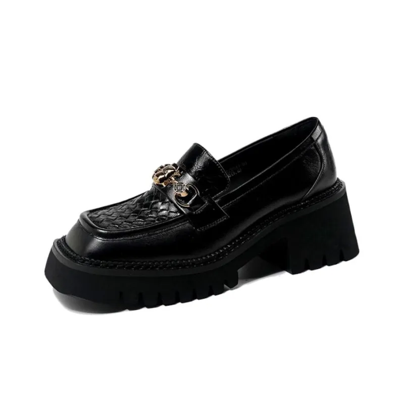 LESELE Loafers Women's Black/Beige/Apricot-0