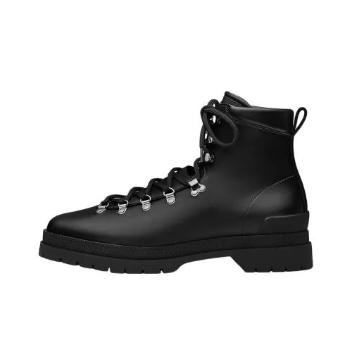 HERMES Denivele Ankle Boots Men Black