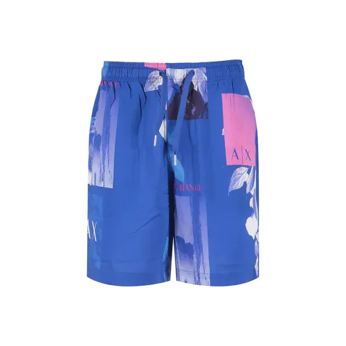 ARMANI EXCHANGE Casual Shorts Men Sea Blue