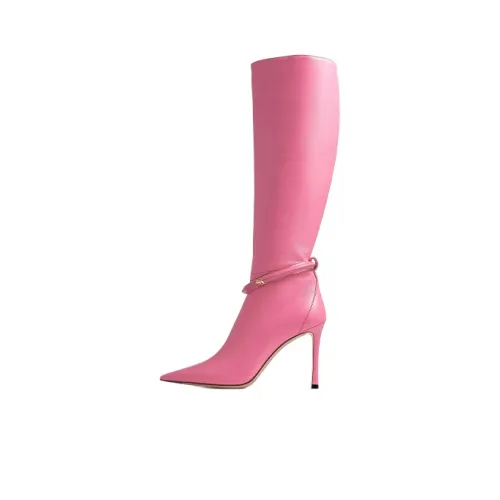 Jimmy Choo Knee-high Boots Women's Candy Pink