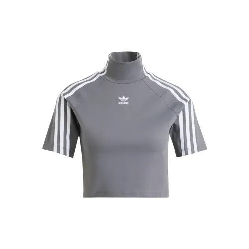 Adidas Originals ILENIUM T-Shirts Women's Dark Gray