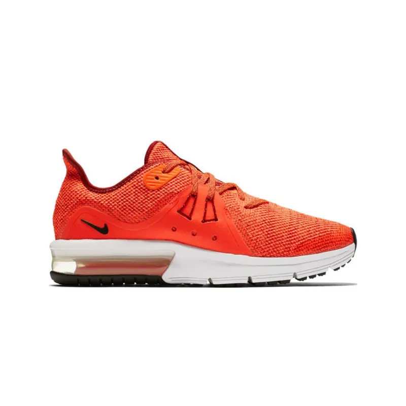 Nike Air Max Sequent Anti Slip Wear Resistant Low Top Casual Shoes GS Orange-1