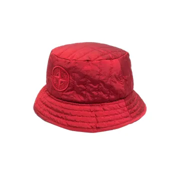 STONE ISLAND Bucket Hats Men's Red