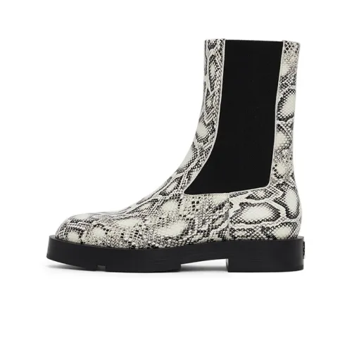 Givenchy Chelsea Boots Men Lime Gray