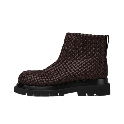 Bottega Veneta Lug Ankle Boots Men Brown