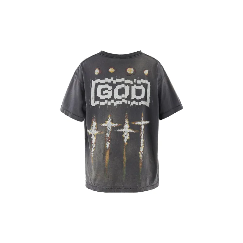 SAINT Mxxxxxx T Shirts Unisex Black-1