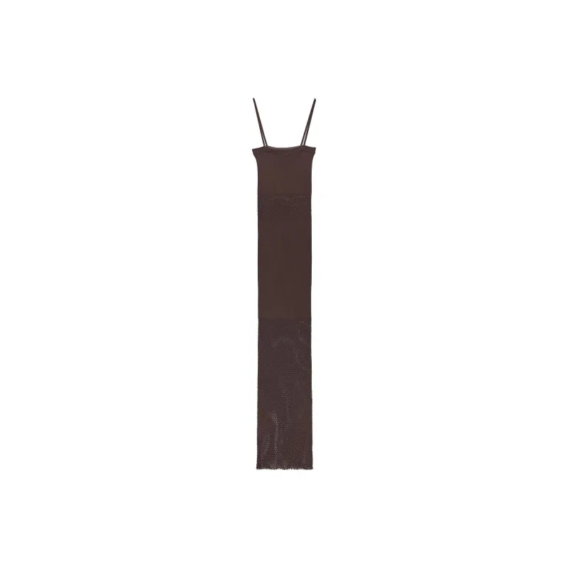 ZARA Slip Dresses Women's Chocolate-1