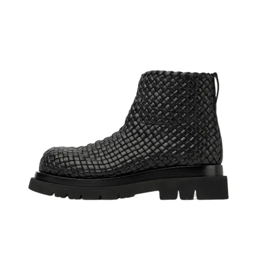 Bottega Veneta Lug Ankle Boots Men Black