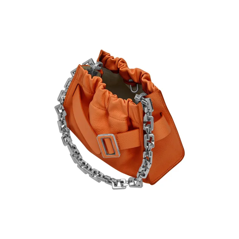 BOYY Natural Grained Calfskin Shoulder Bag Mini Women's Orange-3