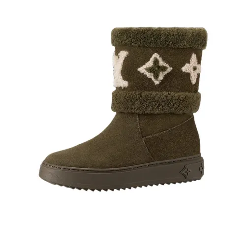 LOUIS VUITTON Snowdrop Snow Boots Women's Brown