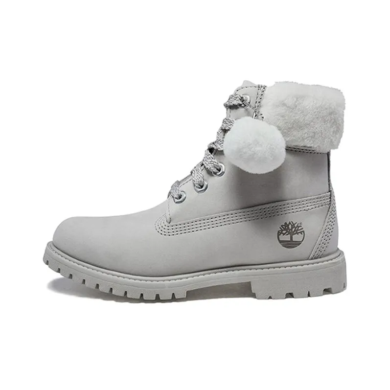 Timberland 6 Inch Shearling Premium Boots 'Beige' Women's-0