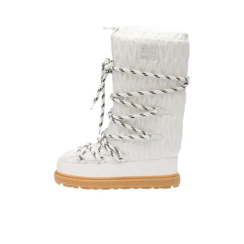 MIU MIU Snow Boots Women's White