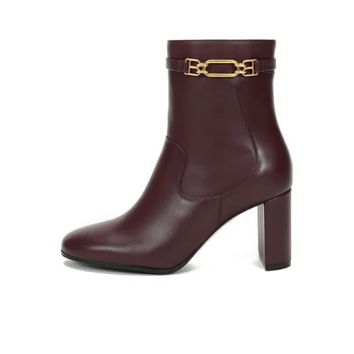 BALLY Ankle Boots Women's Burgundy